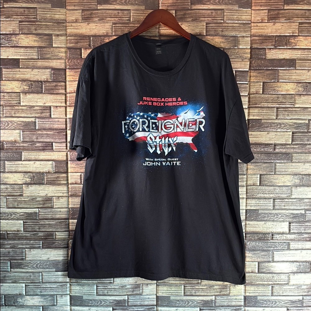 NWOTSoundtrack Of Summer Foreigner Styx Unisex 2XL Concert Tour Shirt 2024